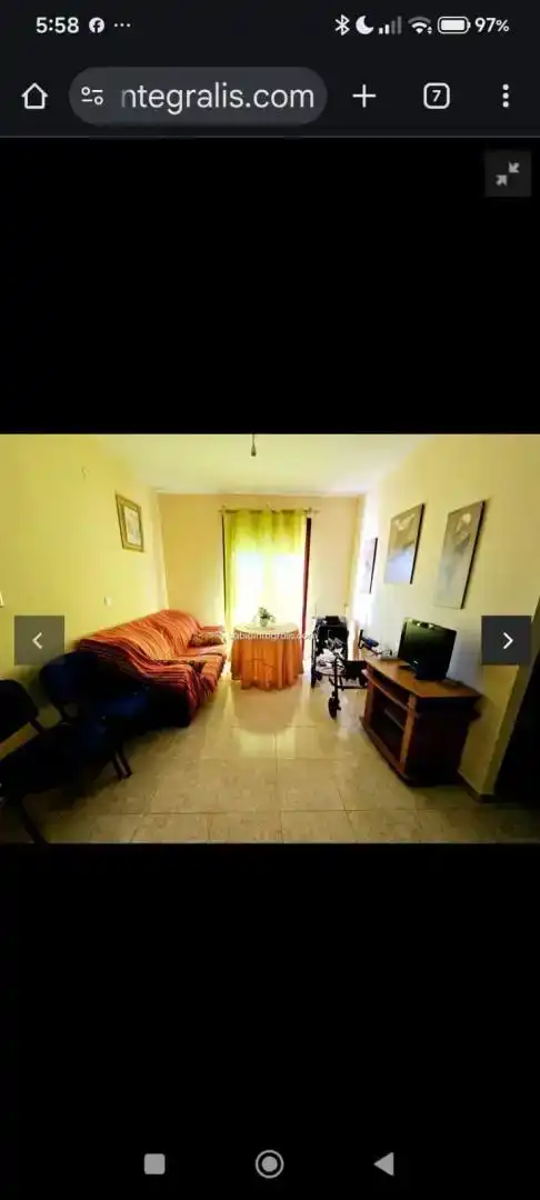 Sala de estar de Piso en venta en Rubite con Trastero, Amueblado y Balcón