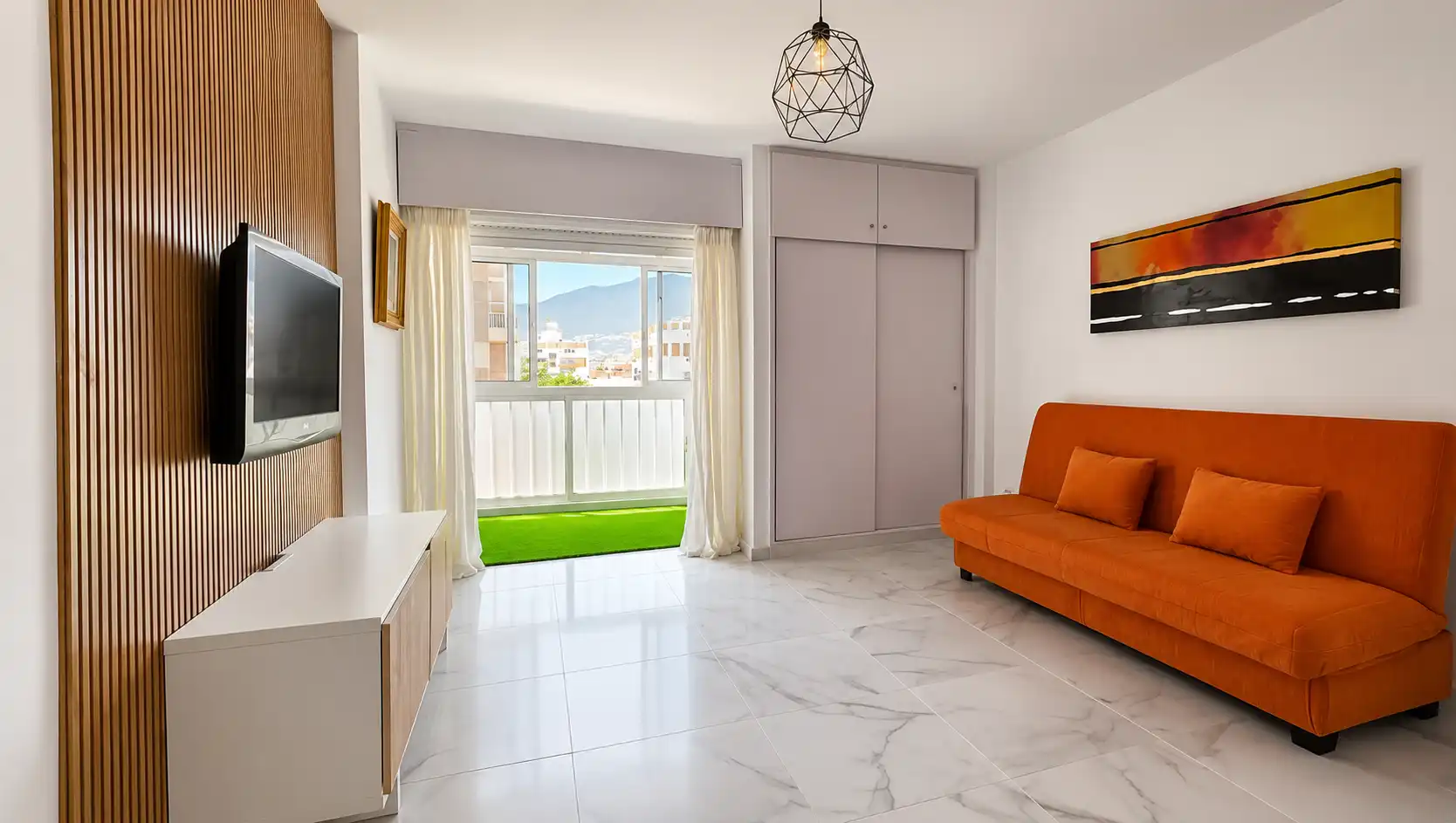 Sala d'estar de Estudi en venda en Benalmádena amb Aire condicionat, Calefacció i Piscina comunitària