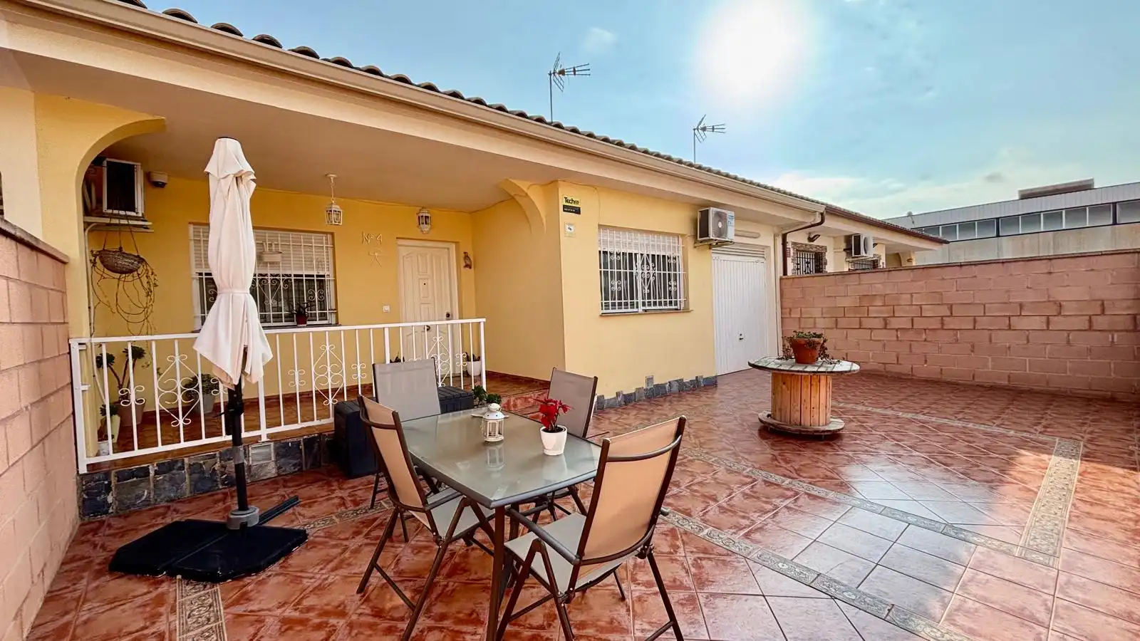Terraza de Casa adosada en venta en Cartagena con Aire acondicionado, Calefacción y Jardín privado
