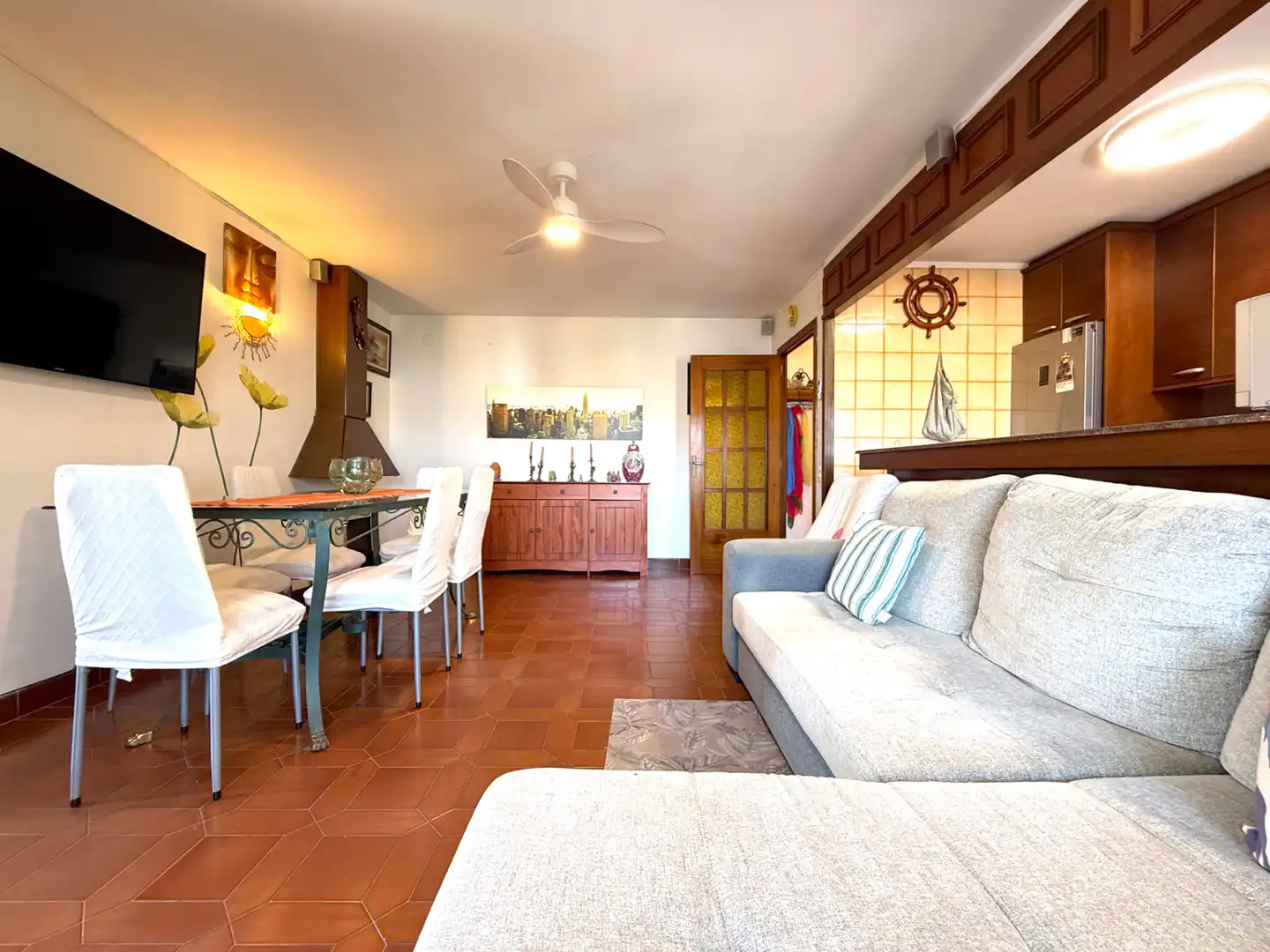 Sala de estar de Piso en venta en Cambrils con Terraza y Amueblado
