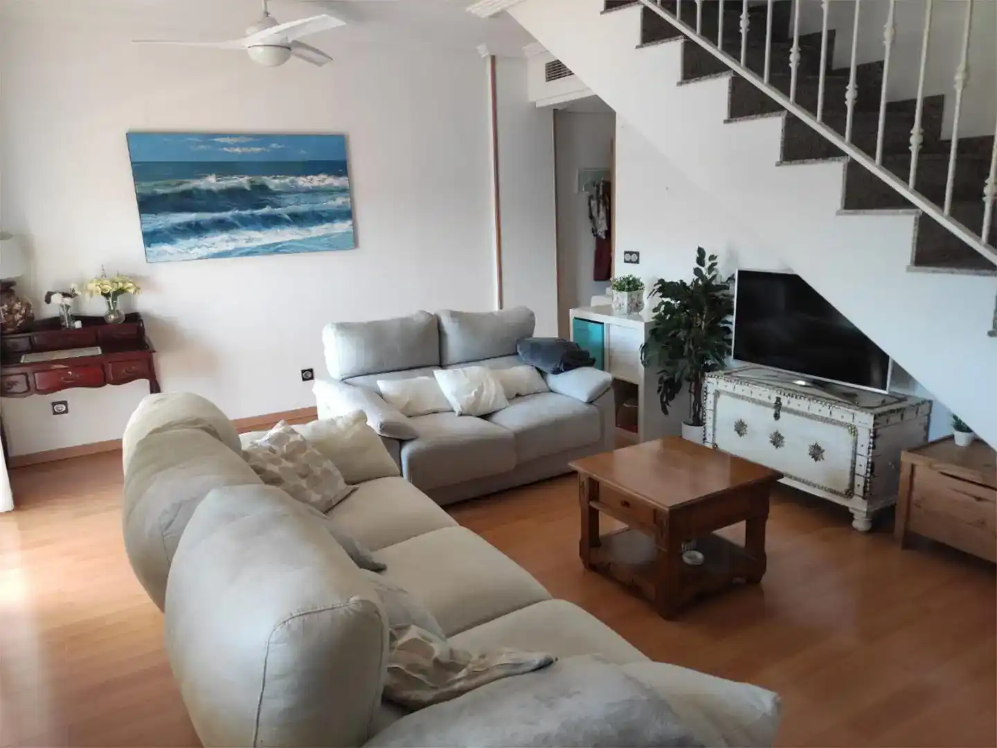 Sala de estar de Ático en venta en  Murcia Capital con Aire acondicionado, Piscina y Balcón