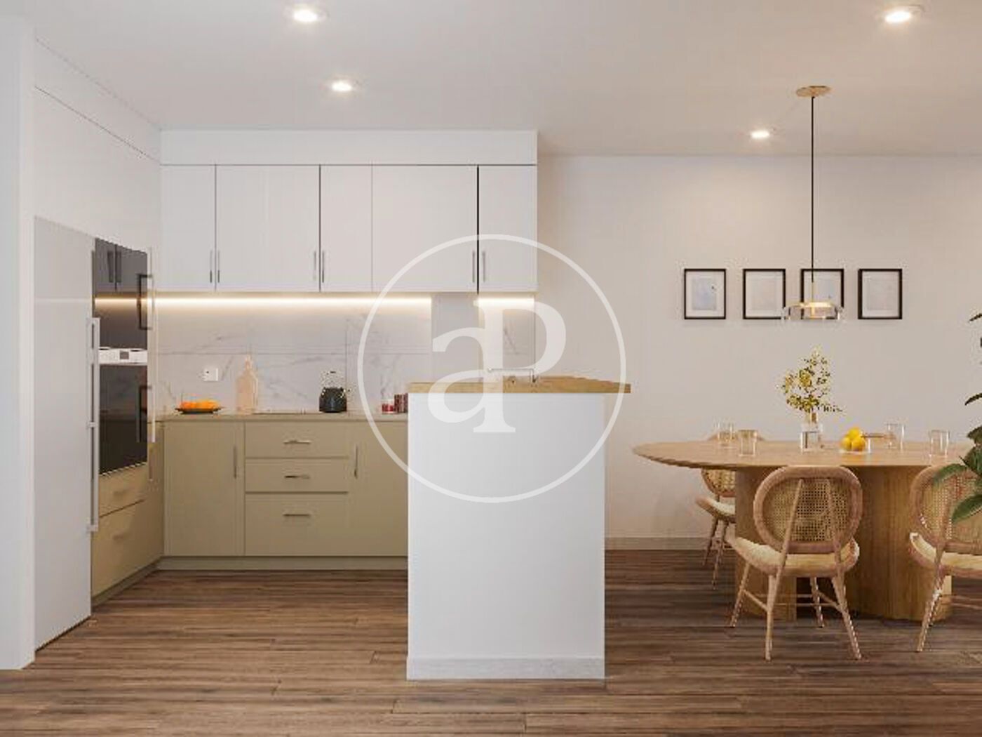 Kitchen of Flat for sale in  Barcelona Capital  with Air Conditioner, Heating and Terrace