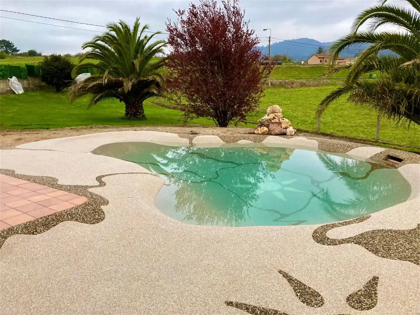 Swimming pool of Houses for sale in Gijón   with Air Conditioner, Private garden and Parquet flooring