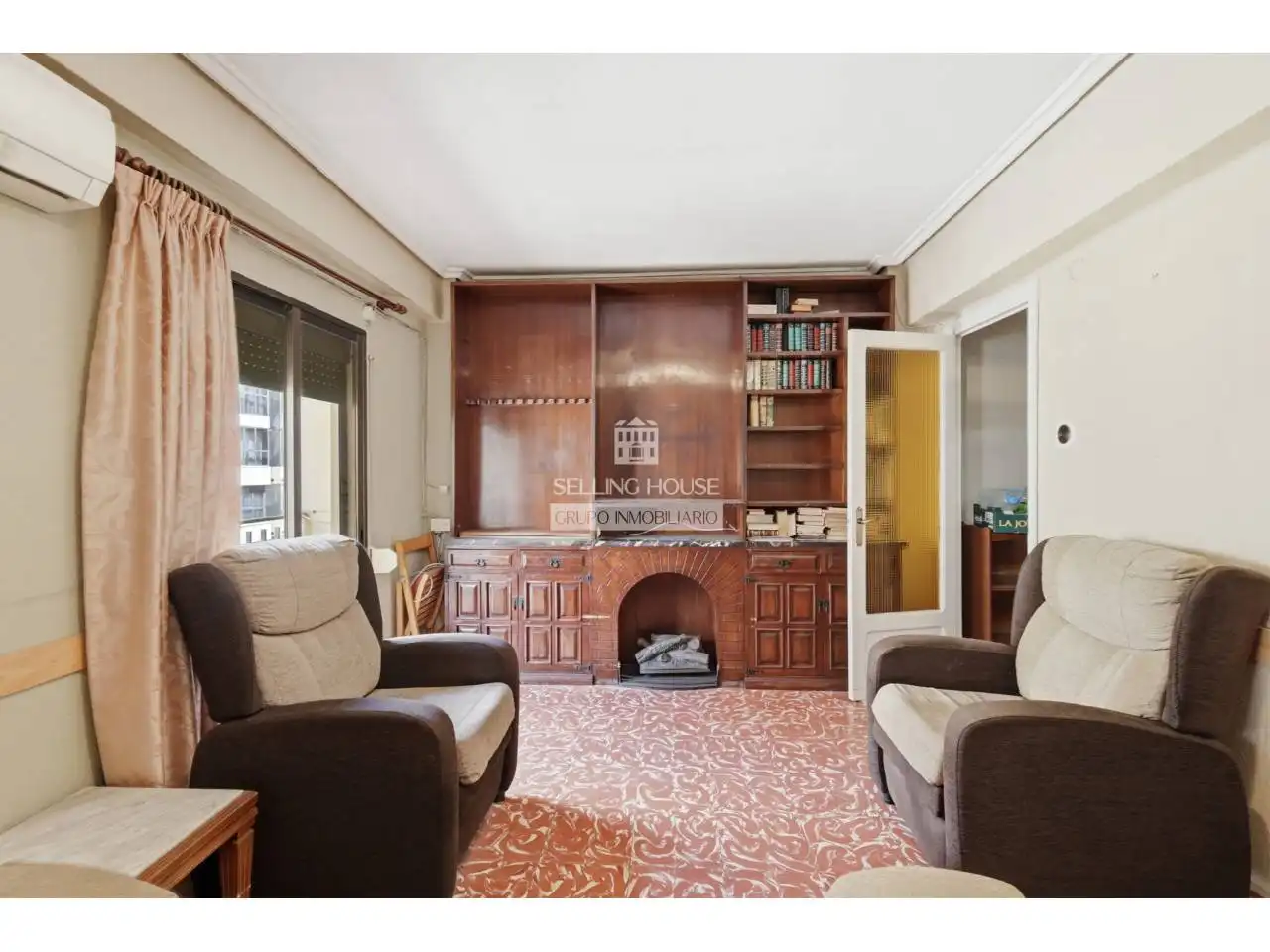 Sala de estar de Piso en venta en Valencia con Aire acondicionado y Balcón
