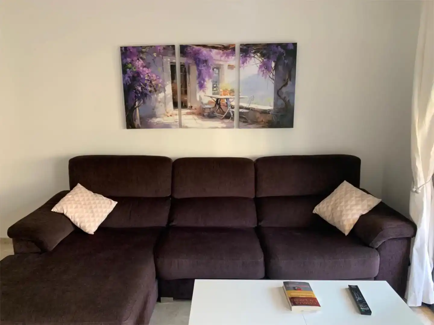 Wohnzimmer von Wohnung zum Verkauf in Chipiona mit Klimaanlage, Terrasse und Schwimmbad