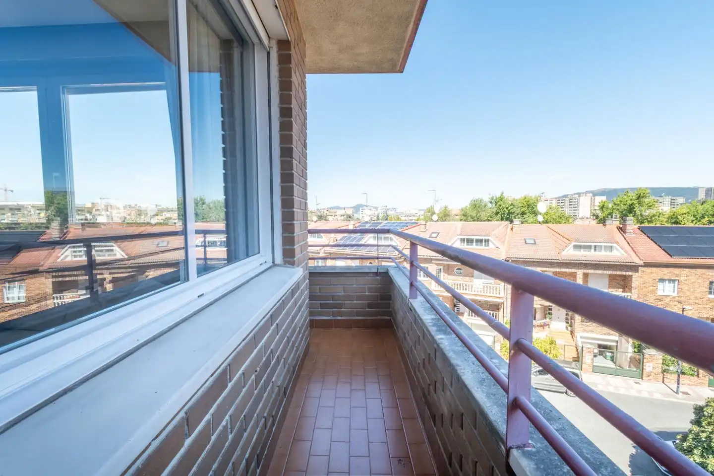 Terraza de Piso de alquiler en Barañáin / Barañain con Calefacción, Parquet y Trastero