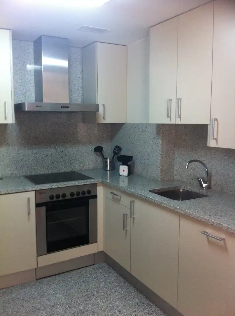 Cuina de Apartament de lloguer en Zaragoza amb Calefacció, Parquet i Moblat