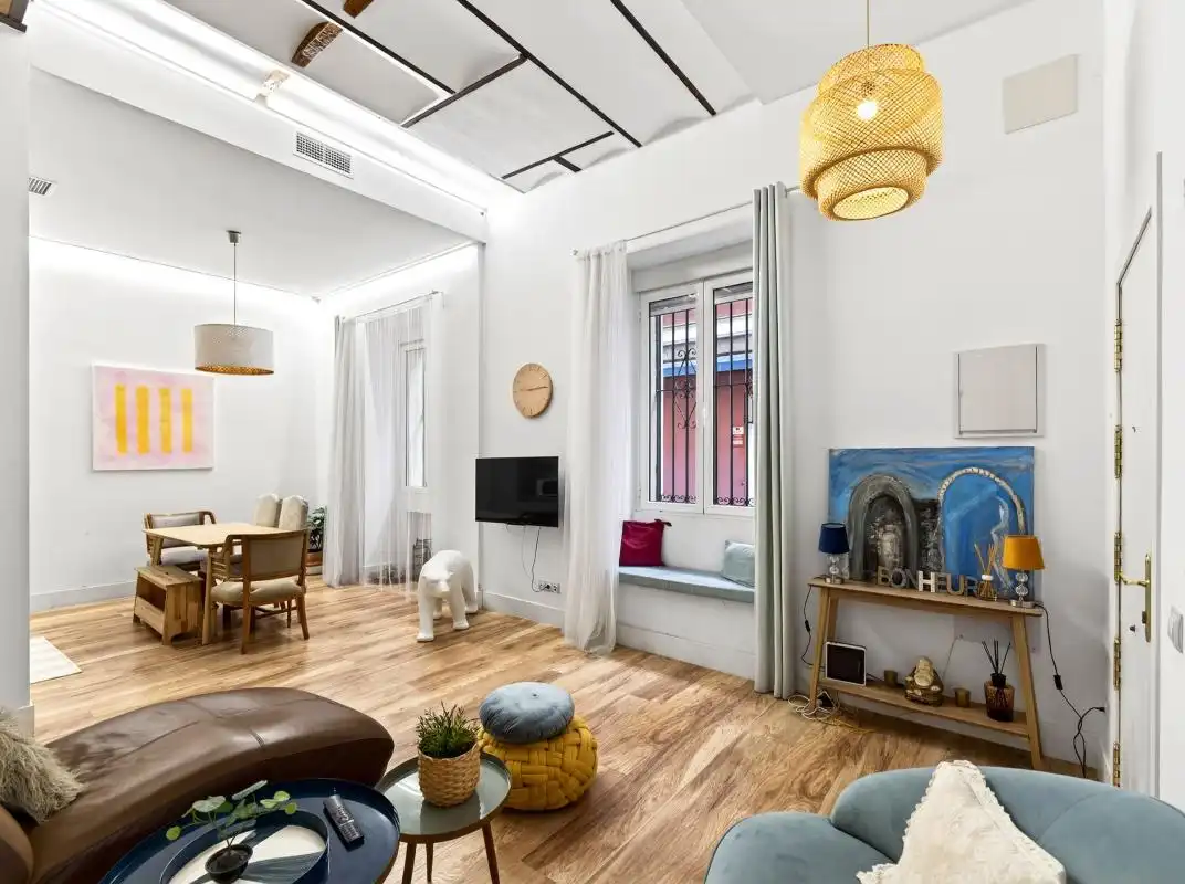 Sala de estar de Planta baja en venta en Madrid con Aire acondicionado, Calefacción y Amueblado