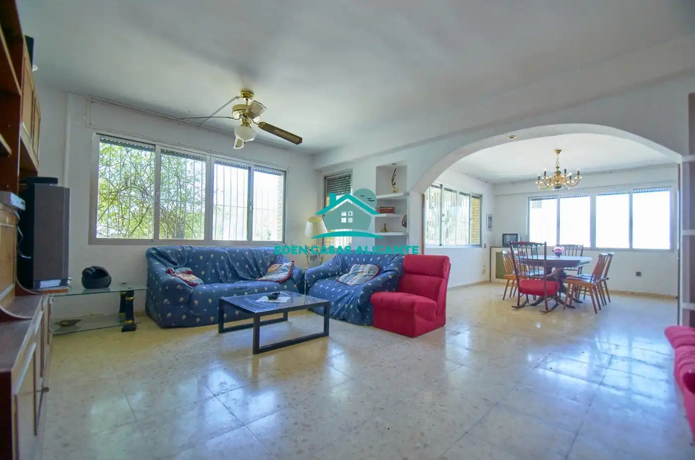 Living room of Country homes for sale in Busot  with Private garden, Terrace and Swimming Pool