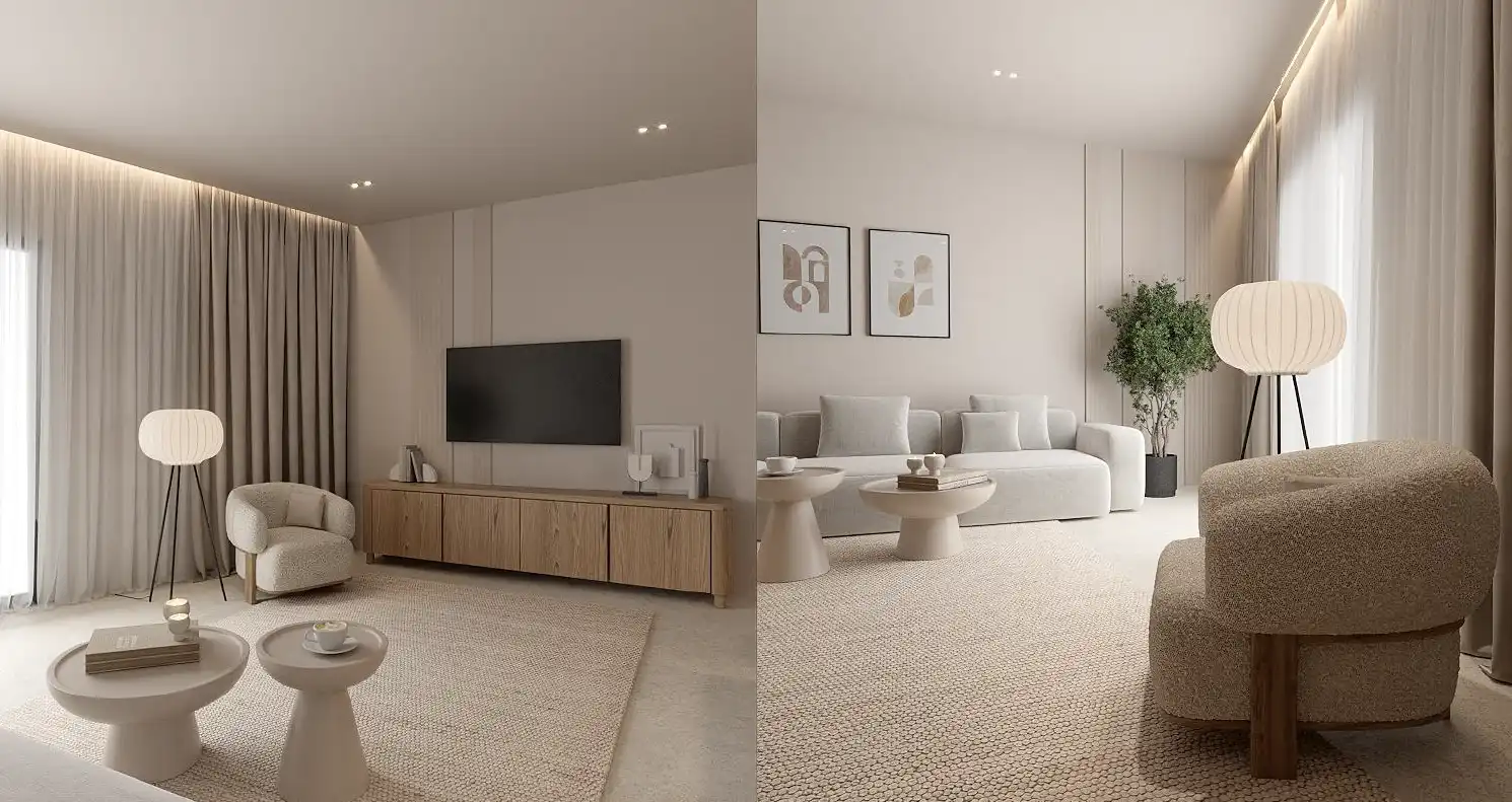 Wohnzimmer von Wohnung zum Verkauf in Sant Feliu de Guíxols mit Klimaanlage, Heizung und Terrasse