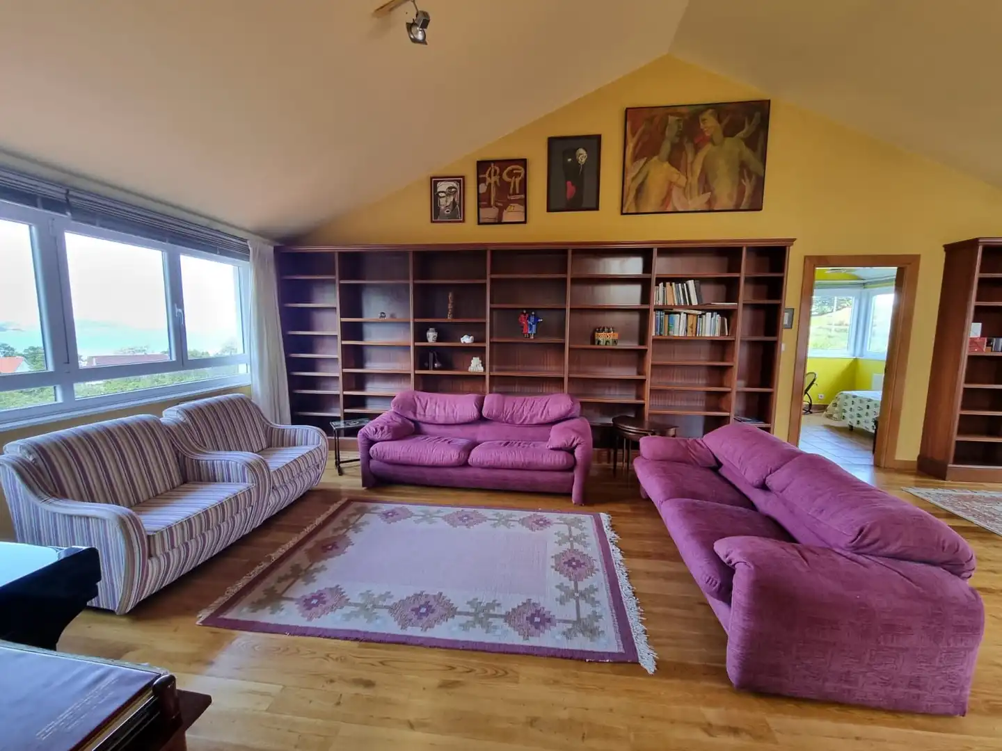 Living room of Houses for sale in Miño  with Heating, Parquet flooring and Storage room