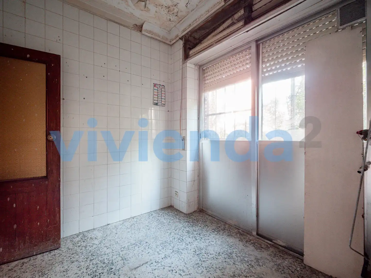Kitchen of Flat for sale in Madrid  with Heating, Terrace and Balcony