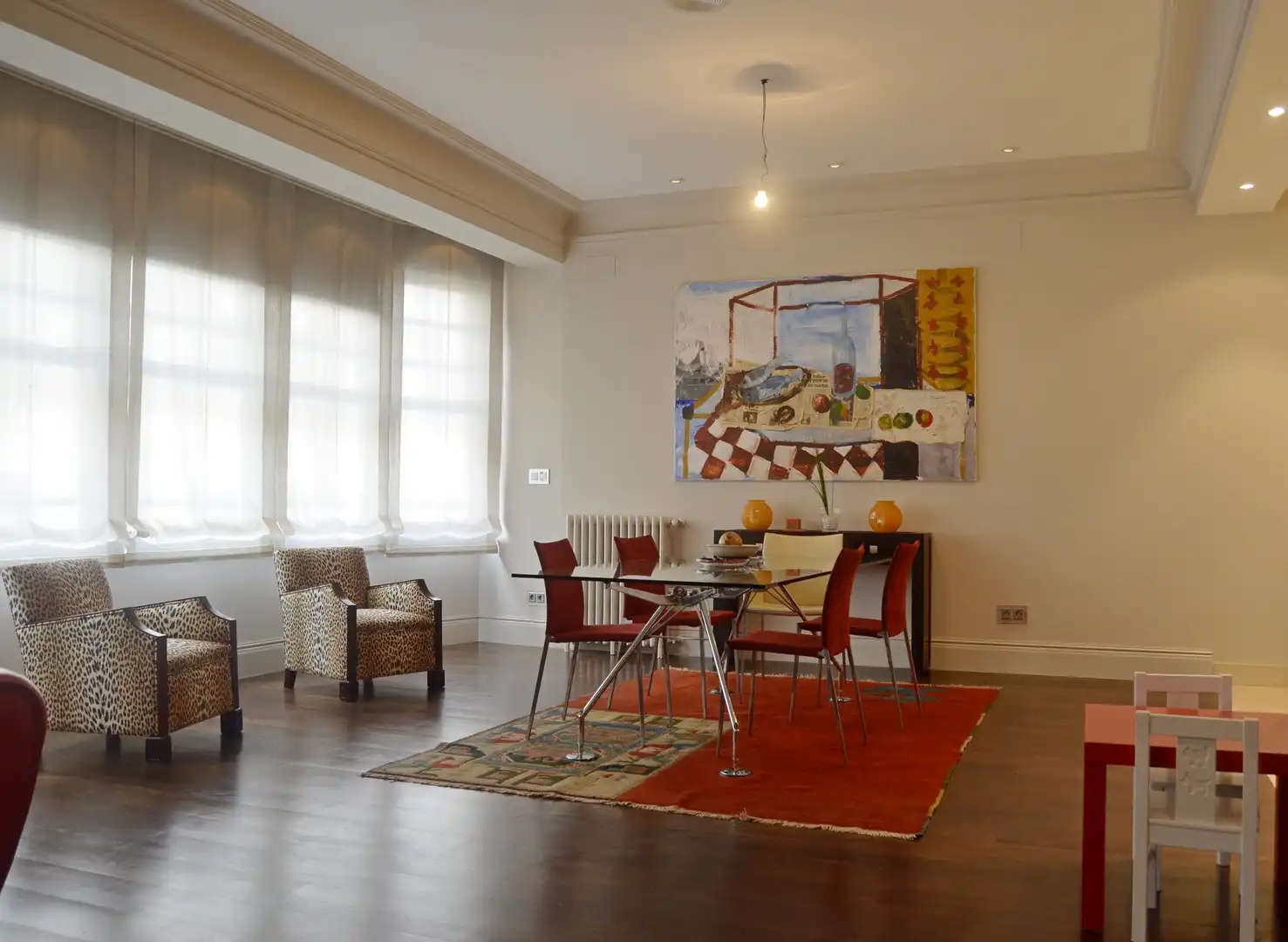 Comedor de Piso de alquiler en A Coruña Capital  con Calefacción, Parquet y Balcón