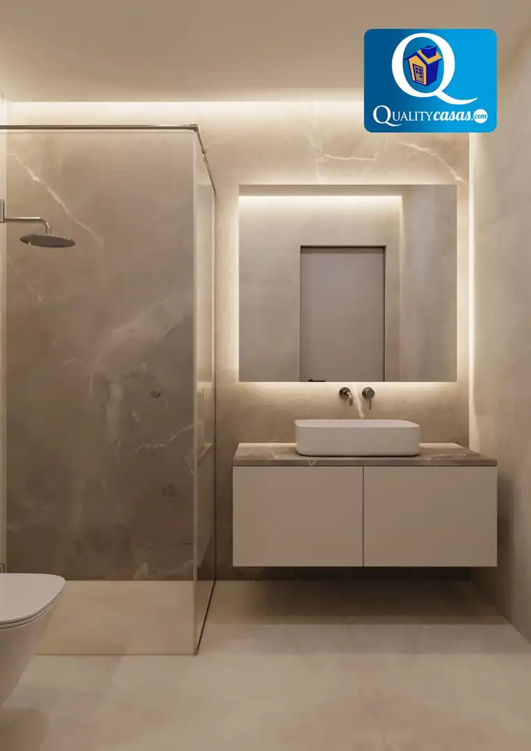 Bany de Apartament en venda en Alicante / Alacant amb Aire condicionat, Calefacció i Piscina comunitària