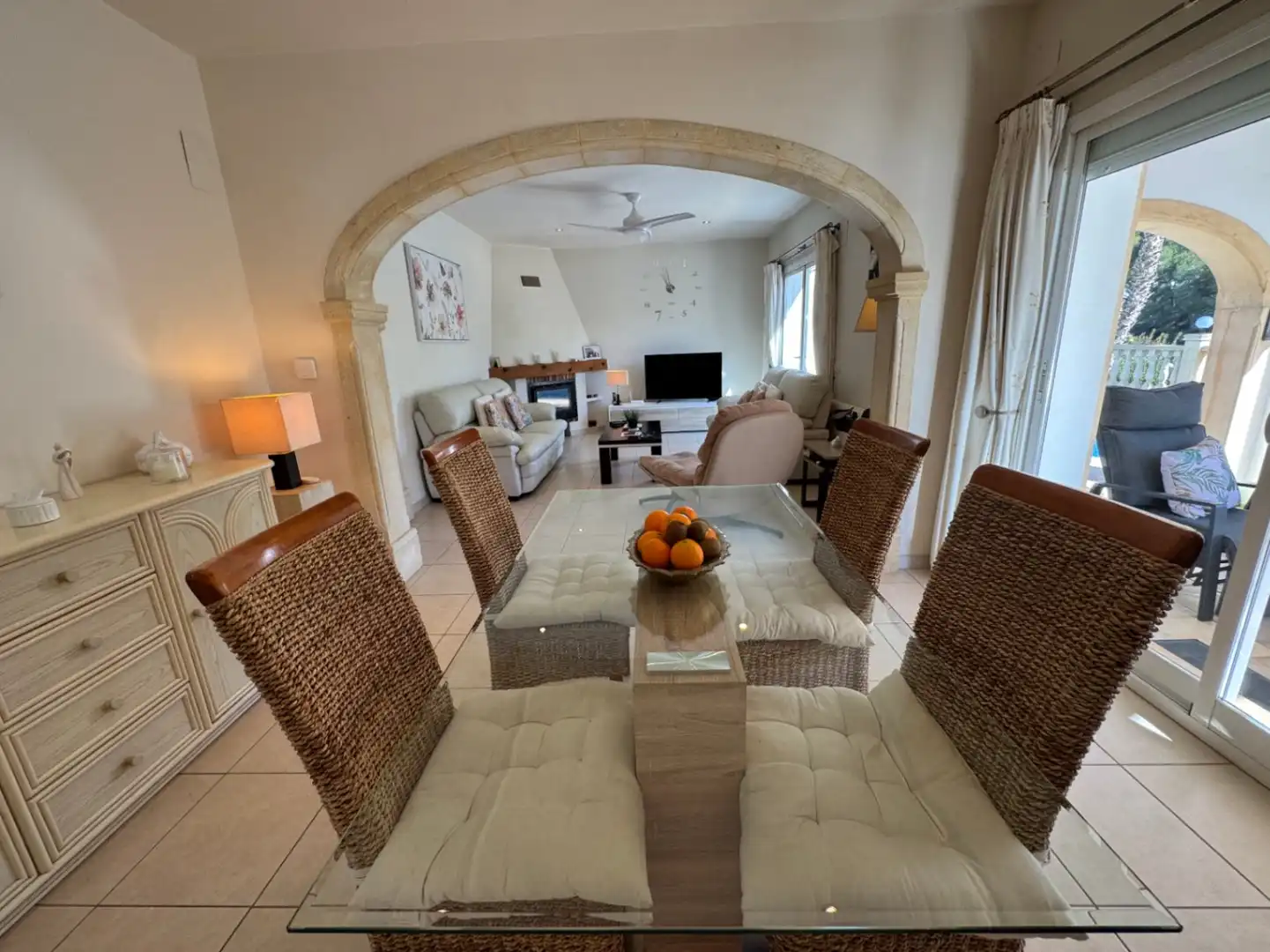 Dining room of Houses for sale in Benissa  with Air Conditioner, Heating and Private garden