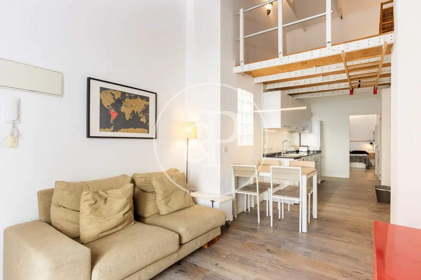 Living room of Attic for sale in Valencia  with Heating, Terrace and Furnished