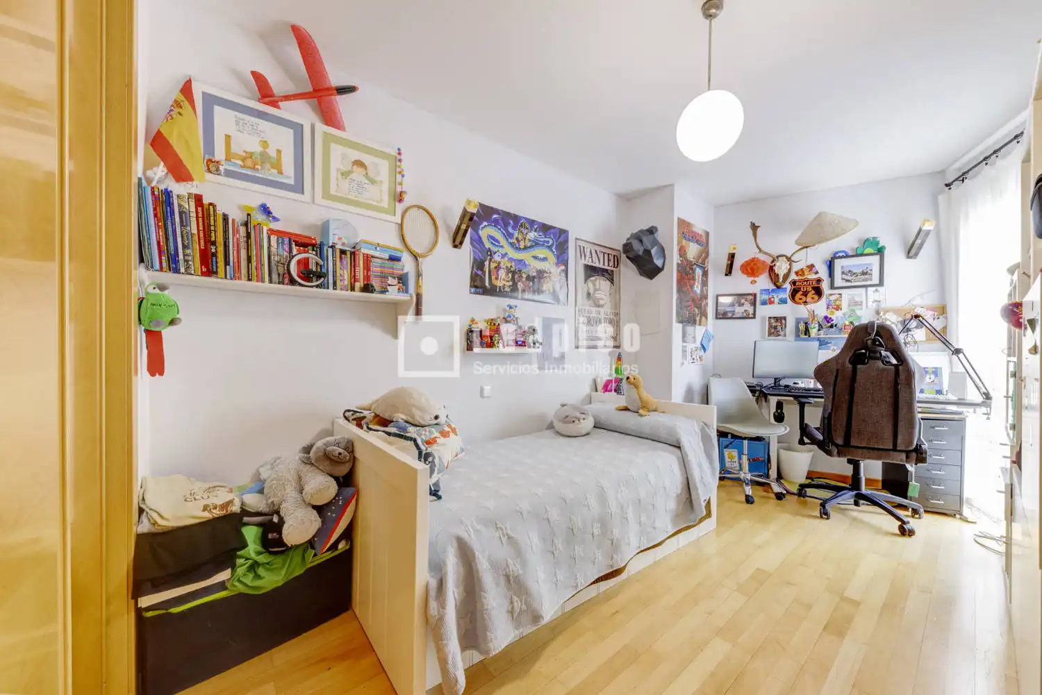 Schlafzimmer von Wohnung zum Verkauf in Boadilla del Monte mit Klimaanlage, Heizung und Privatgarten