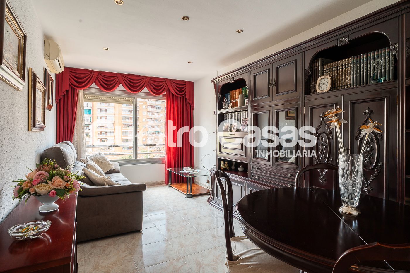 Living room of Flat for sale in  Barcelona Capital  with Air Conditioner, Heating and Furnished