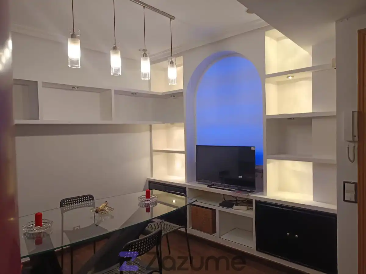 Living room of Flat for rent in Madrid  with Air Conditioner, Heating and Parquet flooring