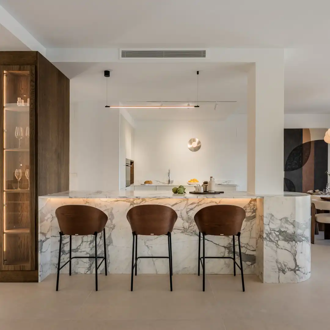 Cocina de Ático en venta en Marbella con Aire acondicionado, Terraza y Piscina
