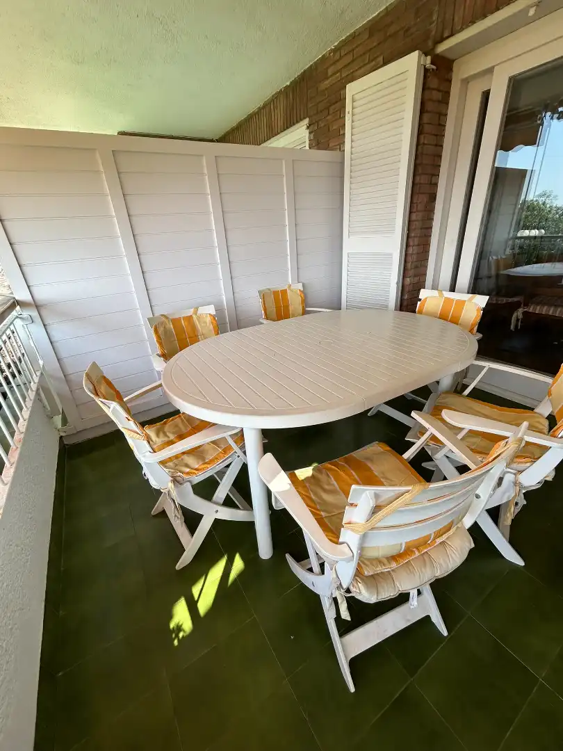 Terrasse von Wohnung zur Miete in Sant Vicenç de Montalt mit Heizung, Möbliert und Ofen