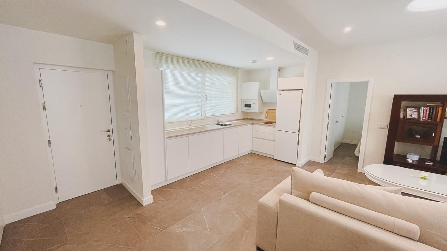 Kitchen of Flat to rent in  Cádiz Capital  with Furnished and Community pool