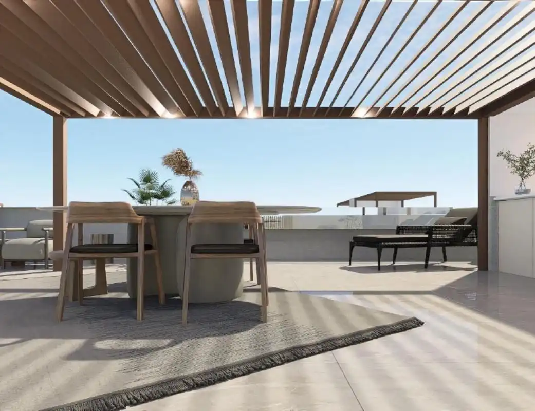 Terraza de Apartamento en venta en Pilar de la Horadada con Aire acondicionado, Calefacción y Jardín privado