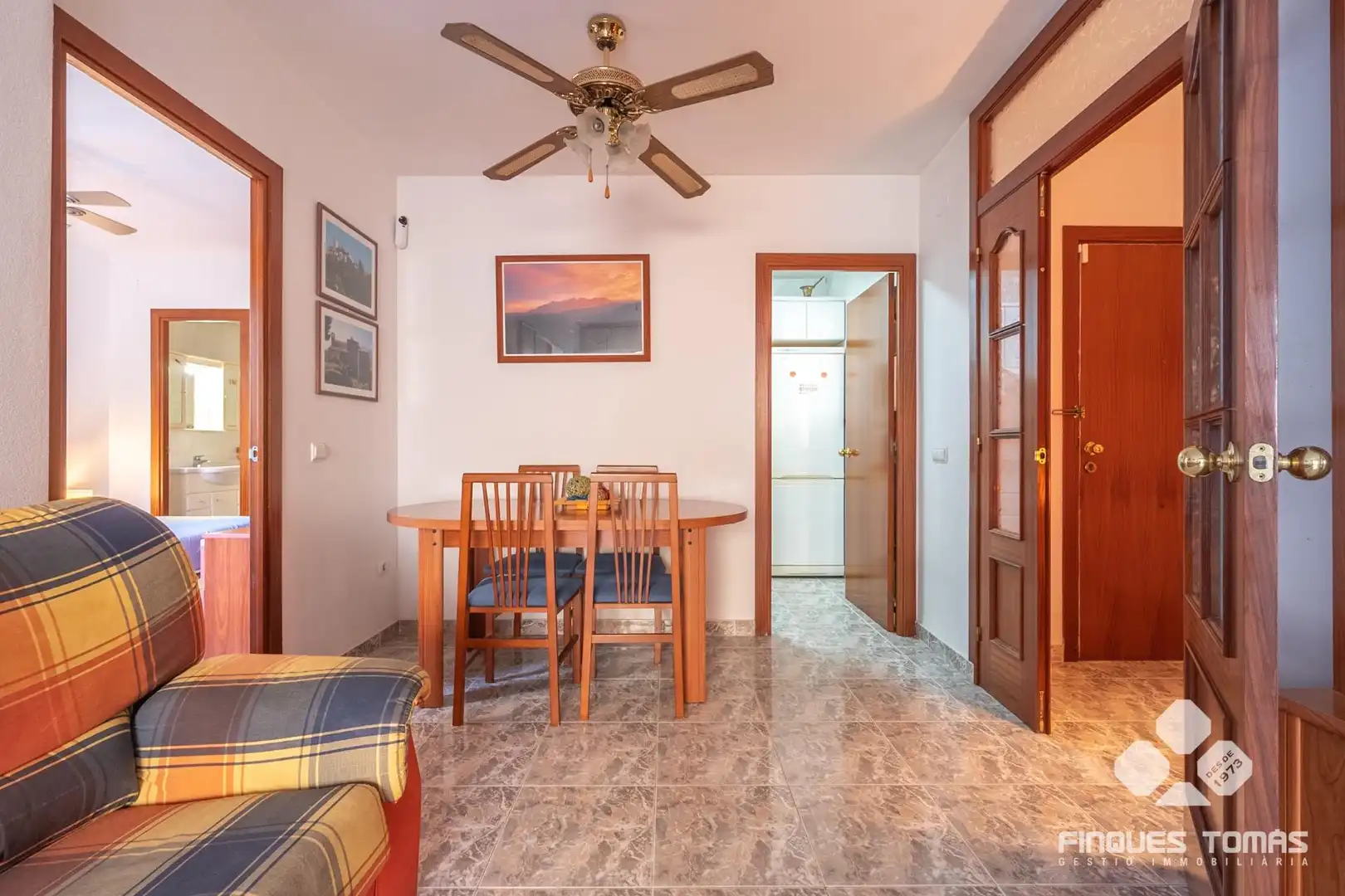 Sala de estar de Piso en venta en Cunit con Aire acondicionado, Terraza y Amueblado