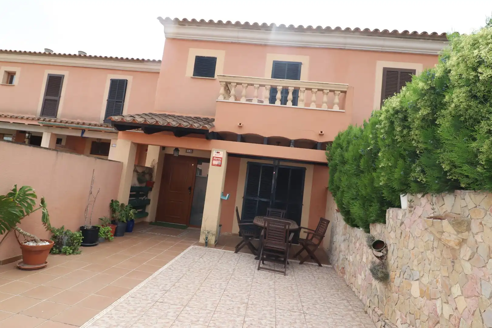 Vista exterior de Casa adosada de alquiler en Llucmajor con Aire acondicionado, Jardín privado y Terraza