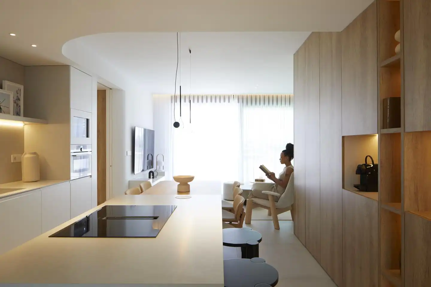 Sala de estar de Apartamento en venta en La Manga del Mar Menor con Aire acondicionado, Calefacción y Jardín privado