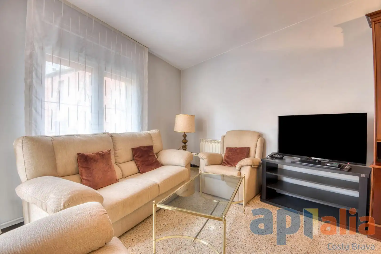 Sala de estar de Apartamento en venta en Sant Feliu de Guíxols con Aire acondicionado y Balcón
