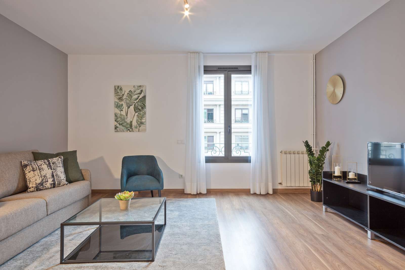 Living room of Apartment to share in  Barcelona Capital  with Air Conditioner, Heating and Terrace
