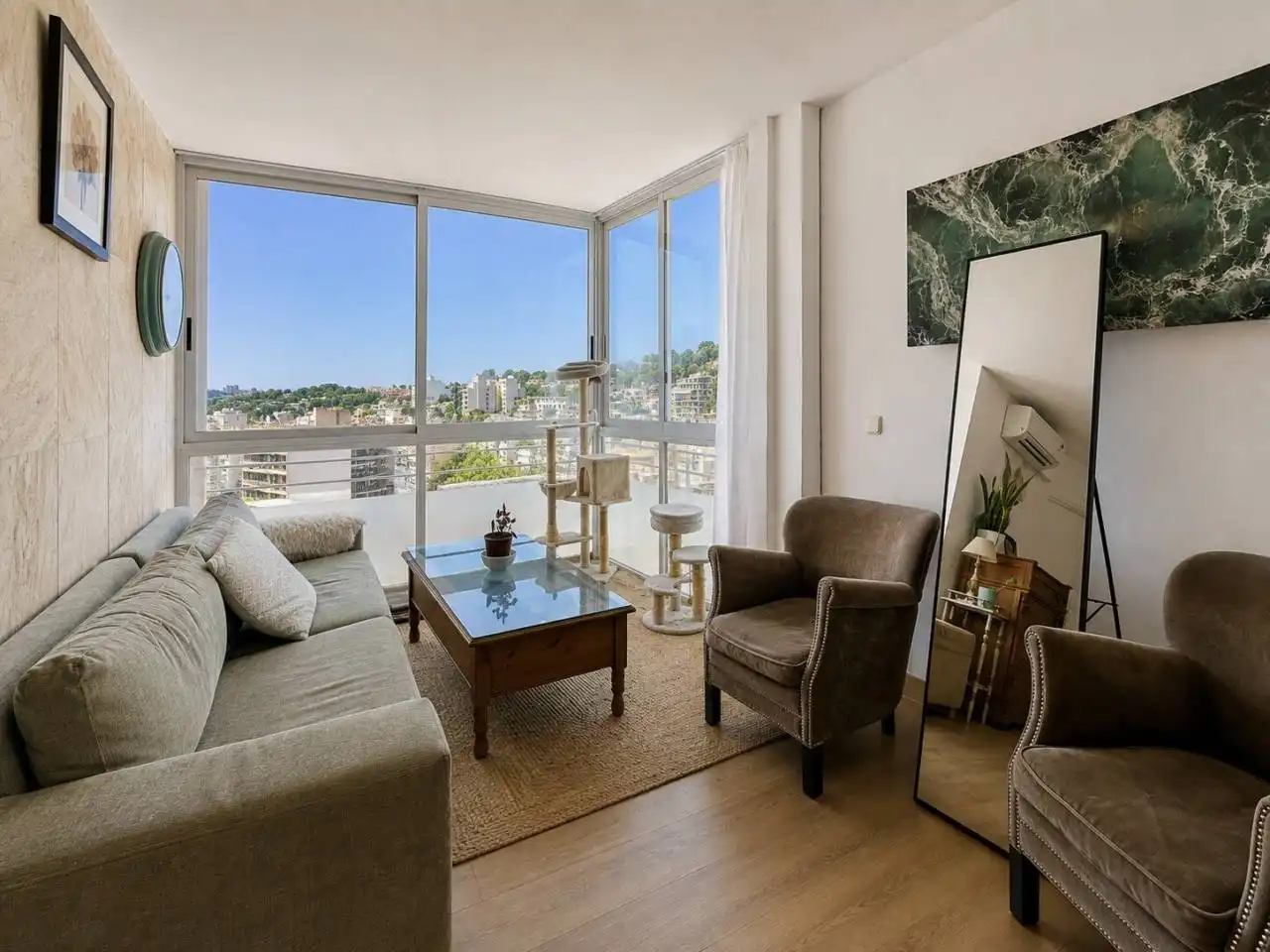 Living room of Flat for sale in  Palma de Mallorca  with Air Conditioner, Heating and Furnished