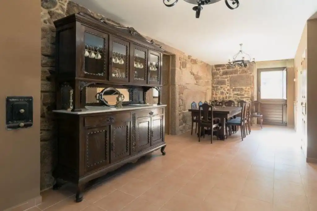 Comedor de Casa o chalet en venta en Lousame con Calefacción, Jardín privado y Parquet