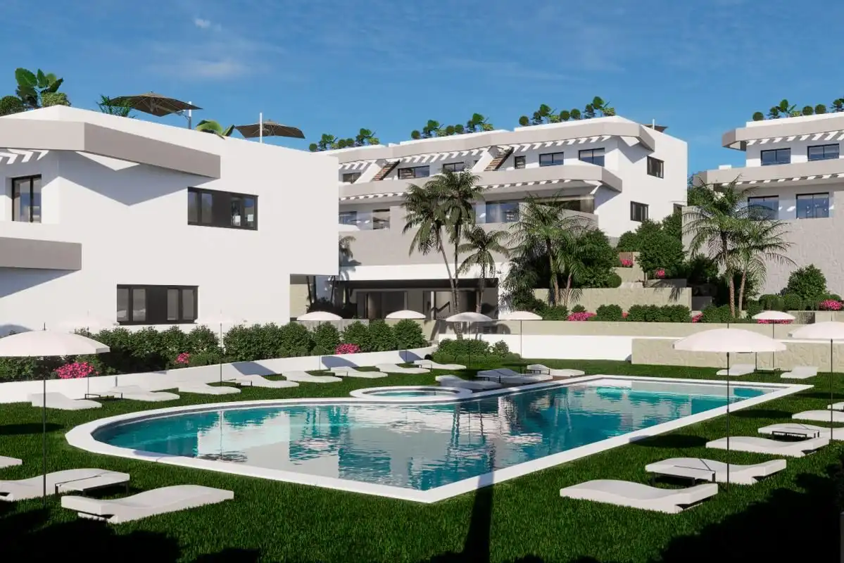 Bungalow con piscina en venta en Balcón de Finestrat - Terra Marina