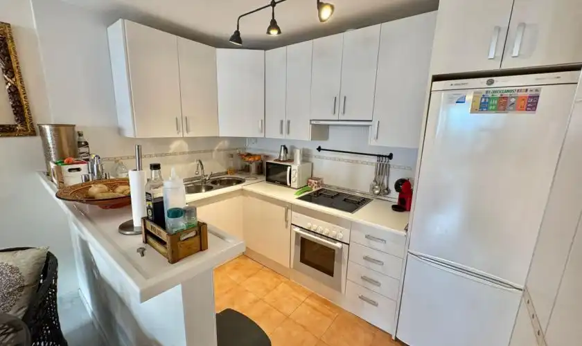 Kitchen of Flat for sale in Carboneras  with Air Conditioner, Terrace and Storage room