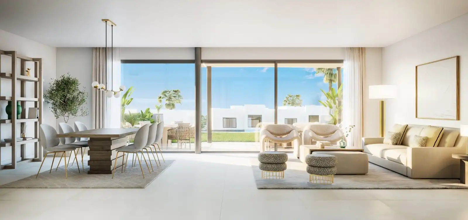 Sala de estar de Casa o chalet en venta en Marbella con Aire acondicionado, Jardín privado y Terraza