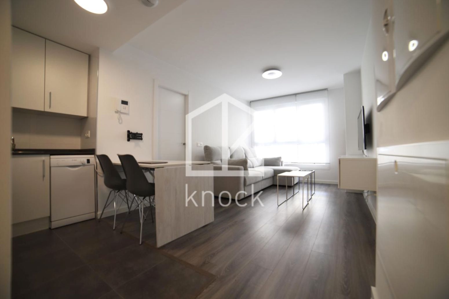 Living room of Flat for rent in Gijón   with Heating, Parquet flooring and Storage room