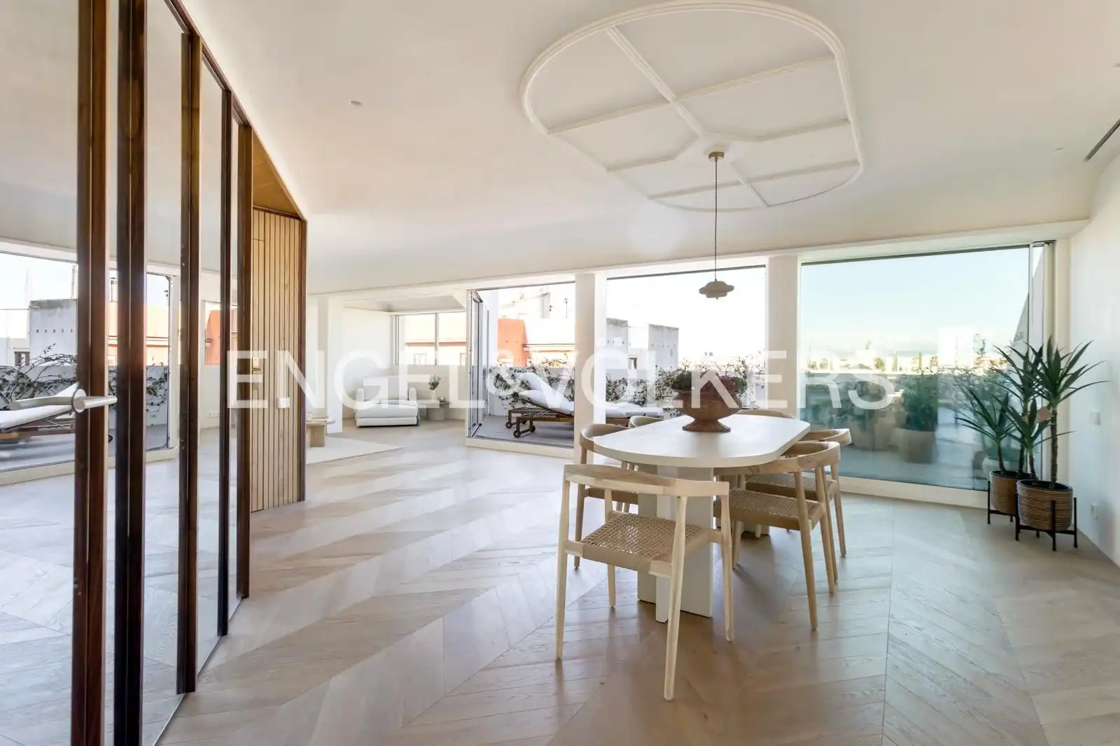 Dining room of Attic for sale in Barrio de Salamanca