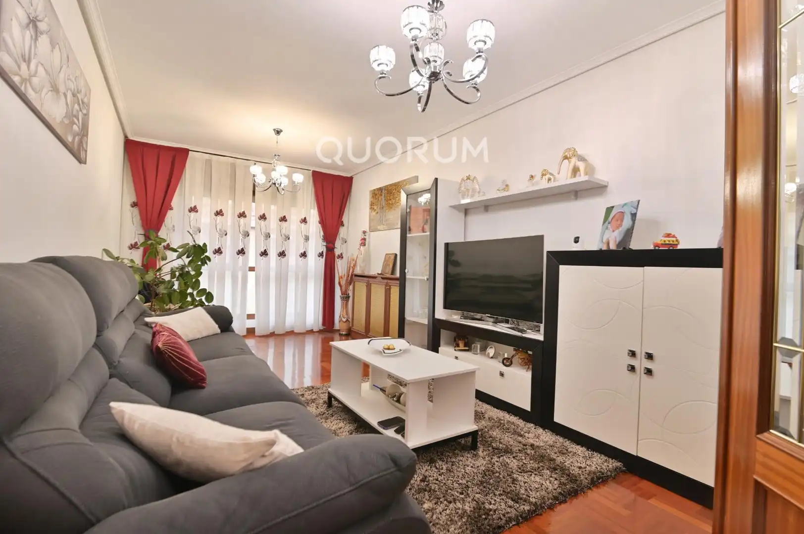 Wohnzimmer von Wohnung zum Verkauf in Galdakao mit Klimaanlage, Heizung und Möbliert