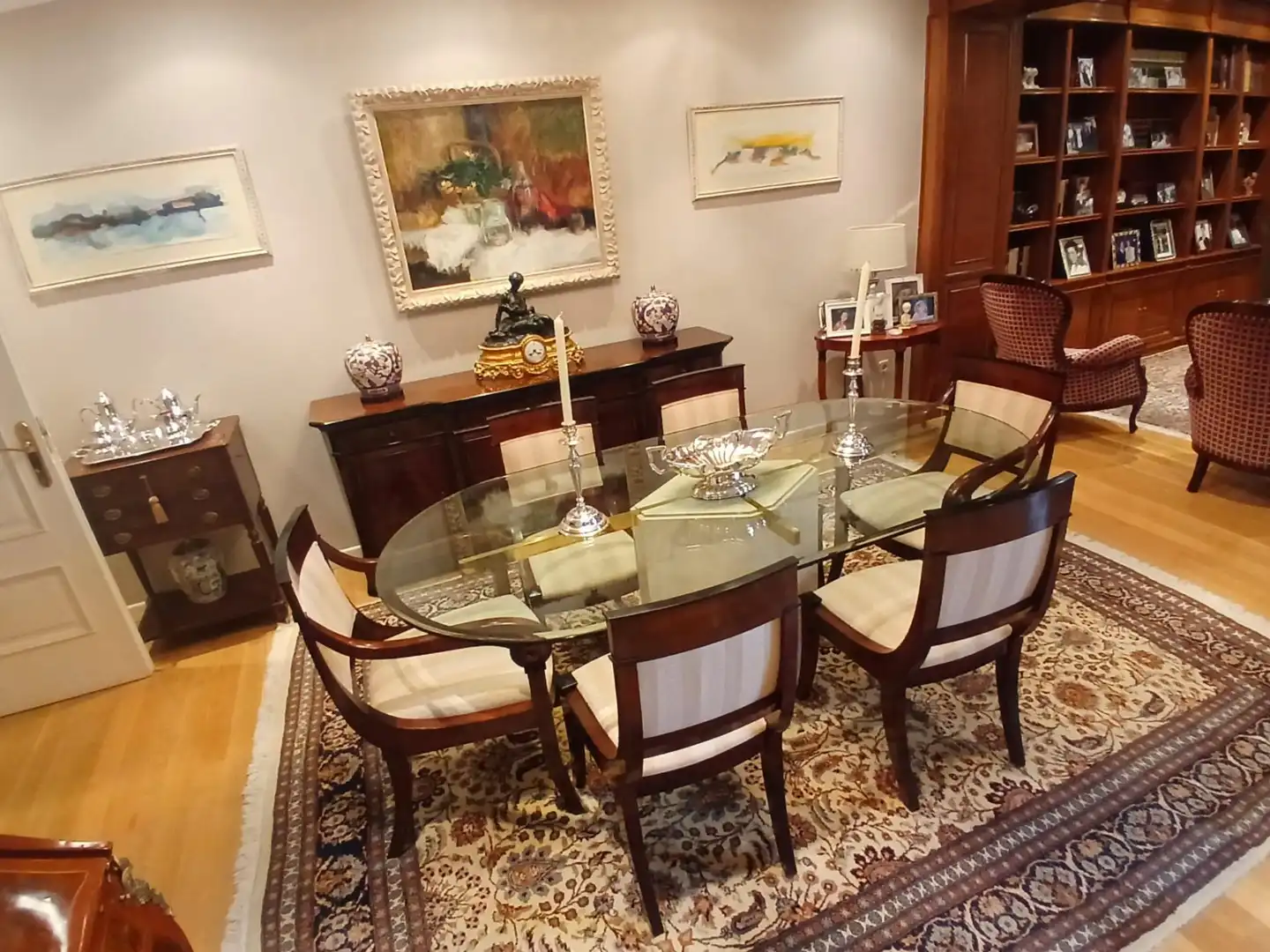 Dining room of Flat for sale in Madrid  with Air Conditioner, Heating and Private garden