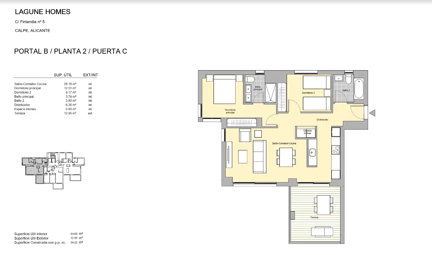 Apartamento en venta en Calpe / Calp con Trastero, Piscina y Horno