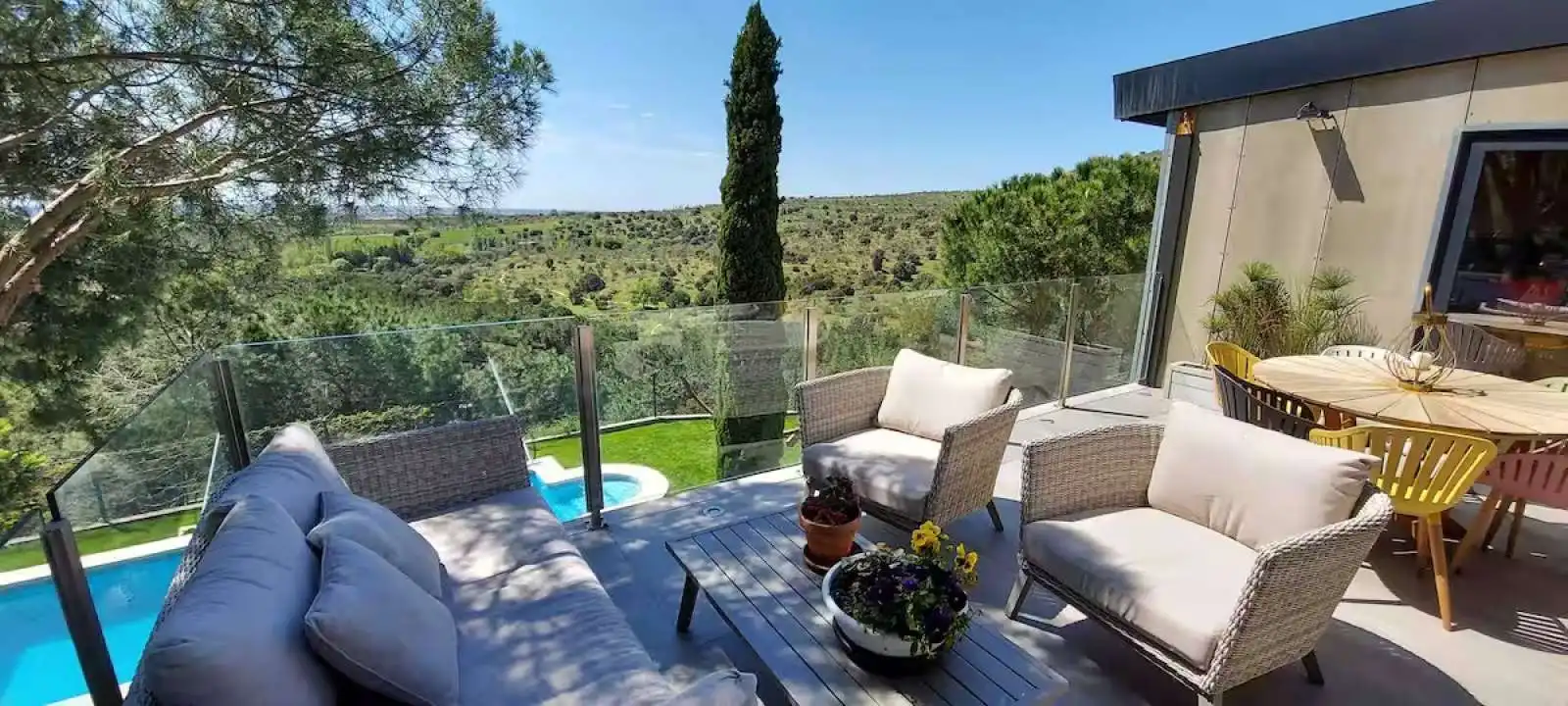 Terrace of Apartments for share in Galapagar  with Air Conditioner, Terrace and Furnished