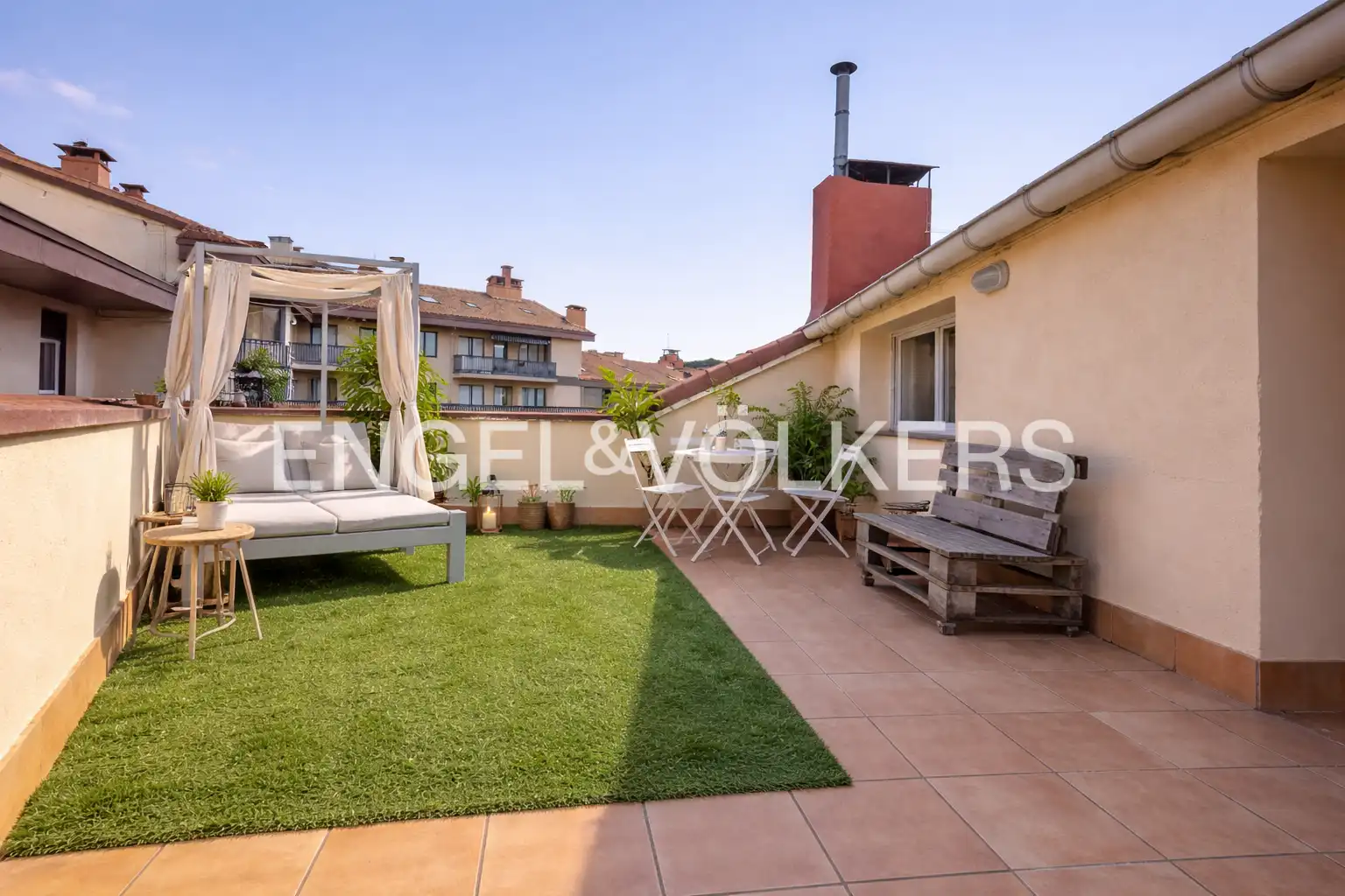 Terrasse von Dachboden zum Verkauf in Zaldibar mit Heizung und Terrasse