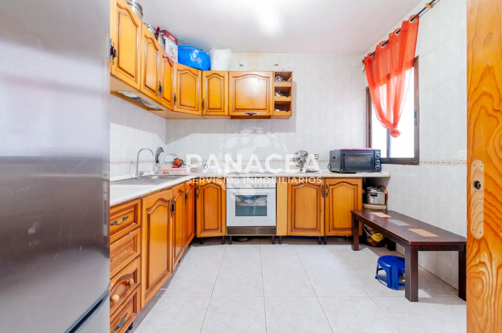 Kitchen of Flat for sale in Roquetas de Mar  with Furnished, Washing machine and Microwave