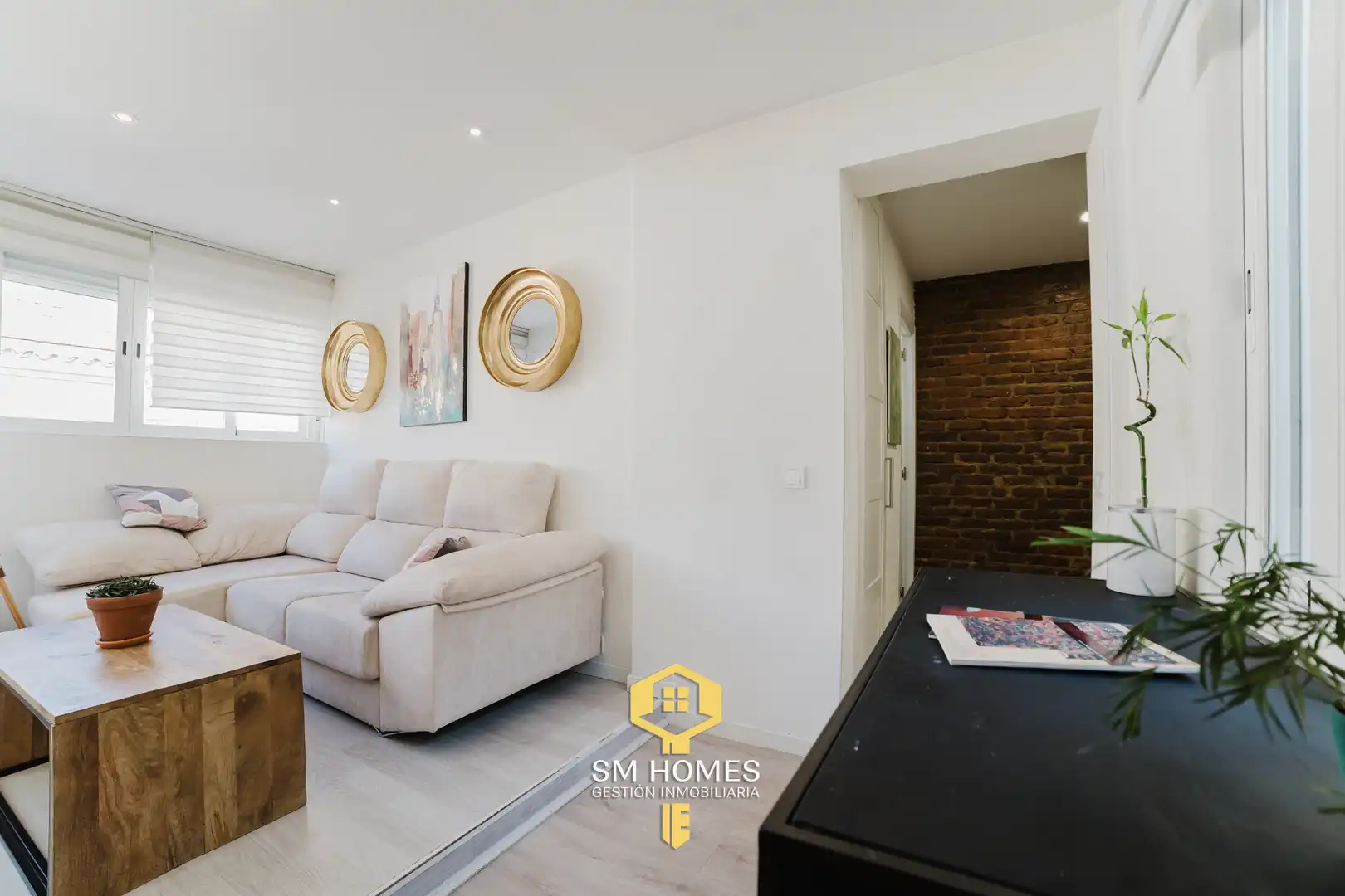 Living room of Flat for sale in Madrid  with Heating, Terrace and Furnished