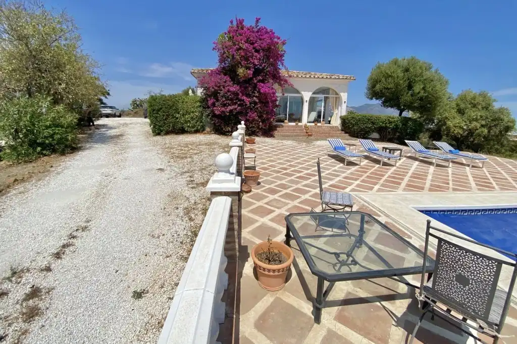 Terraza de Finca rústica en venta en Mijas con Jardín privado, Terraza y Piscina