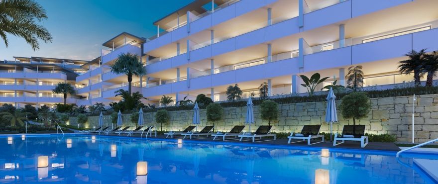 Swimming pool of Apartment to rent in Benahavís  with Air Conditioner, Private garden and Terrace