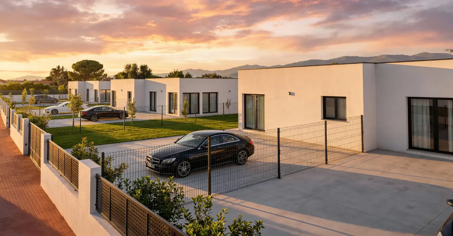 Vista exterior de Casa adosada en venta en El Espinar con Calefacción, Jardín privado y Terraza