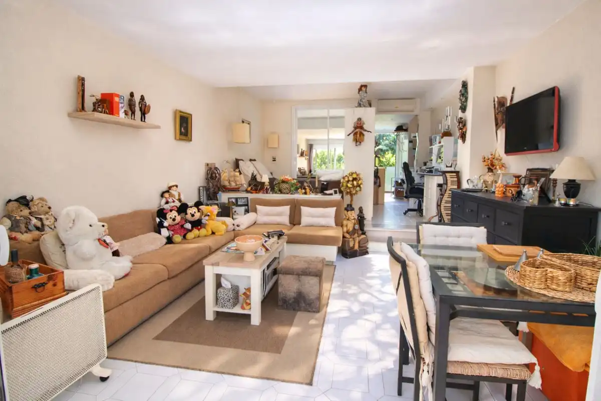 Sala de estar de Estudio en venta en Mijas con Aire acondicionado, Calefacción y Terraza